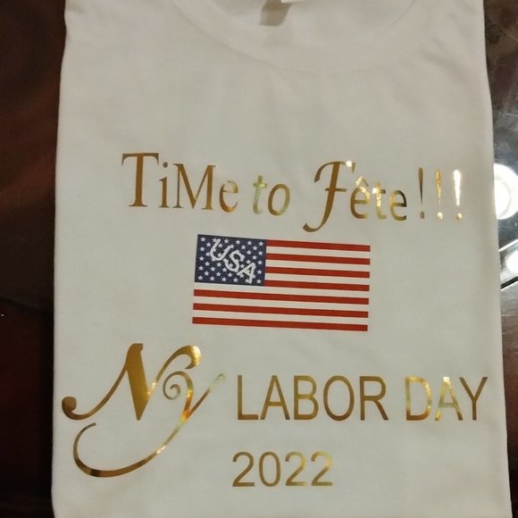 USA - New Labor Day T-Shirt (Women) American Flag Patriotic T-shirt - Picture 1 of 4